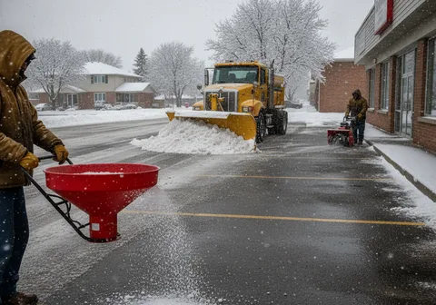 Commercial Lot Plowing & Salting in Kitchener